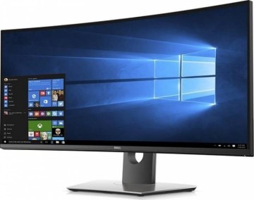 Monitor Dell U3417W, 86.72 cm, LED IPS WQHD, 60Hz, 21:9, 5 ms, 300 cd/m2, 1000:1, 5M:1, DP, mDP, USB